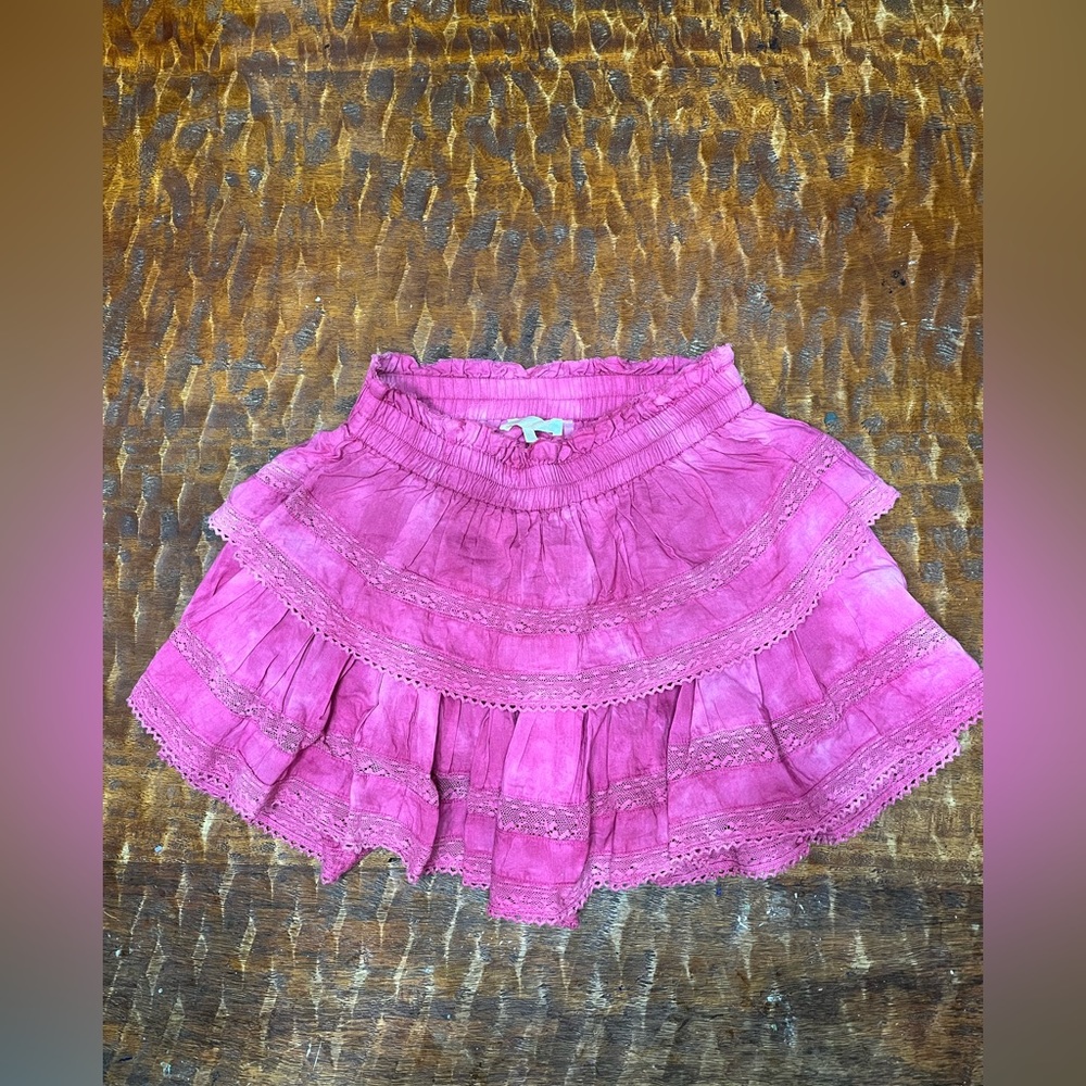 Loveshackfancy Mini Tie-die skirt